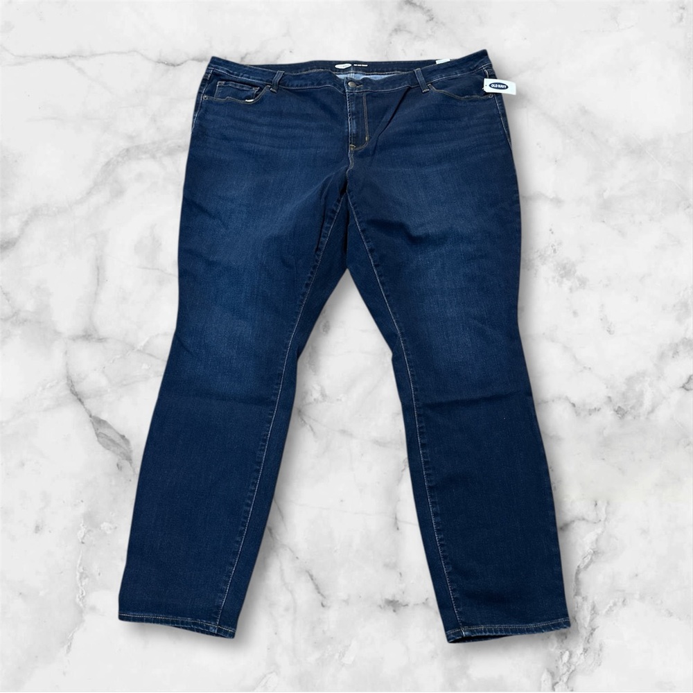 Old Navy Pop Icon skinny jeans dark wash size 26 long NWT